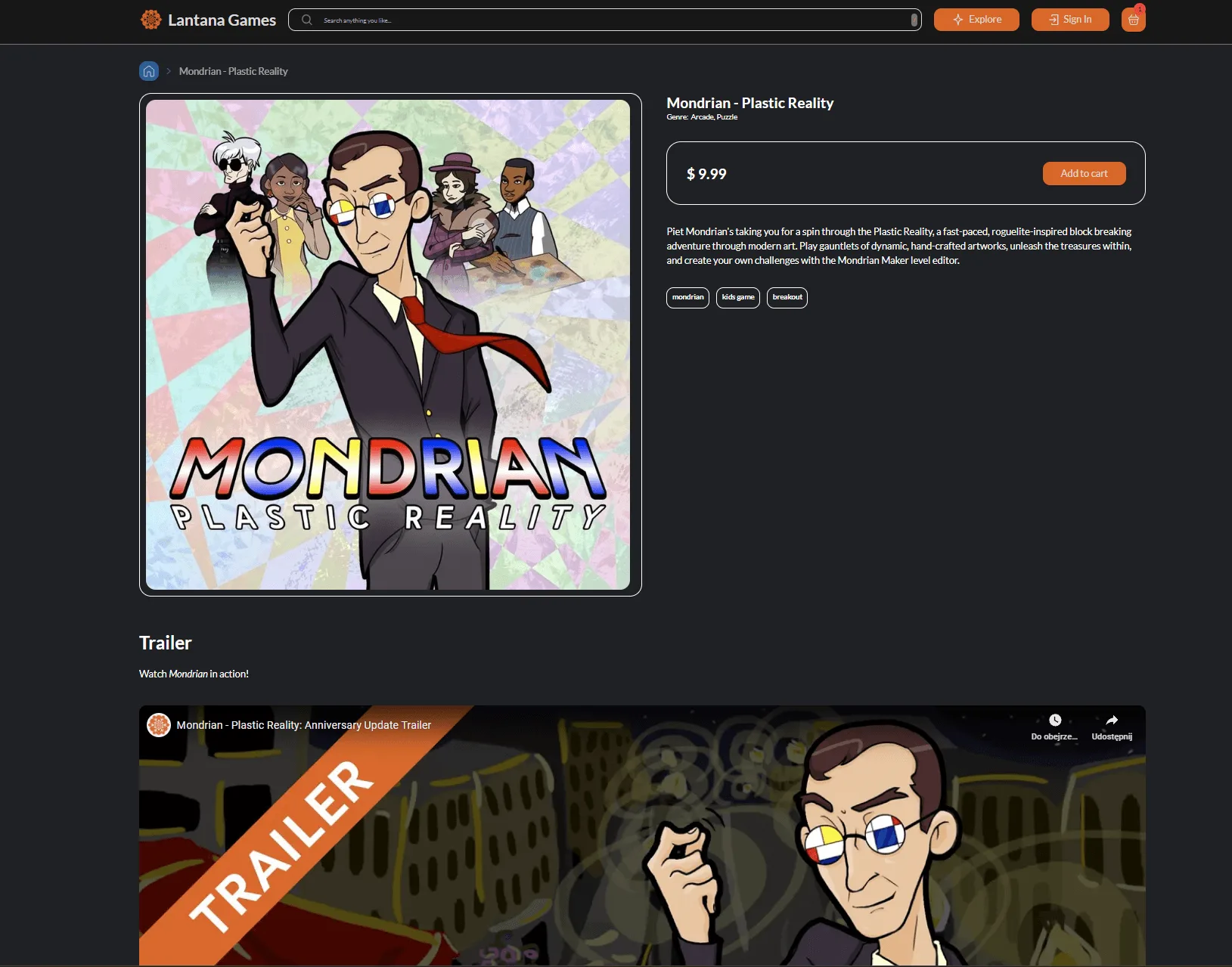 Lantana Games now sells Steam keys directly to players.