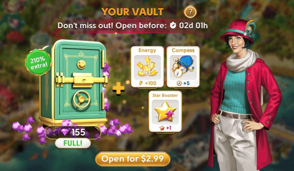 Piggy Bank monetization mechanism for mobile games