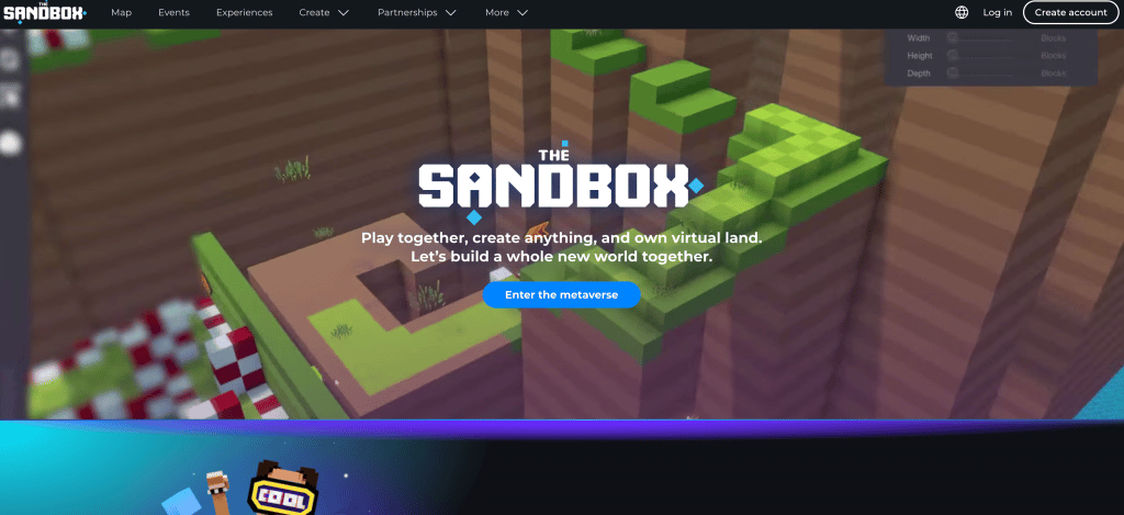 The Sandbox offers to create games with their UGC model on Web3