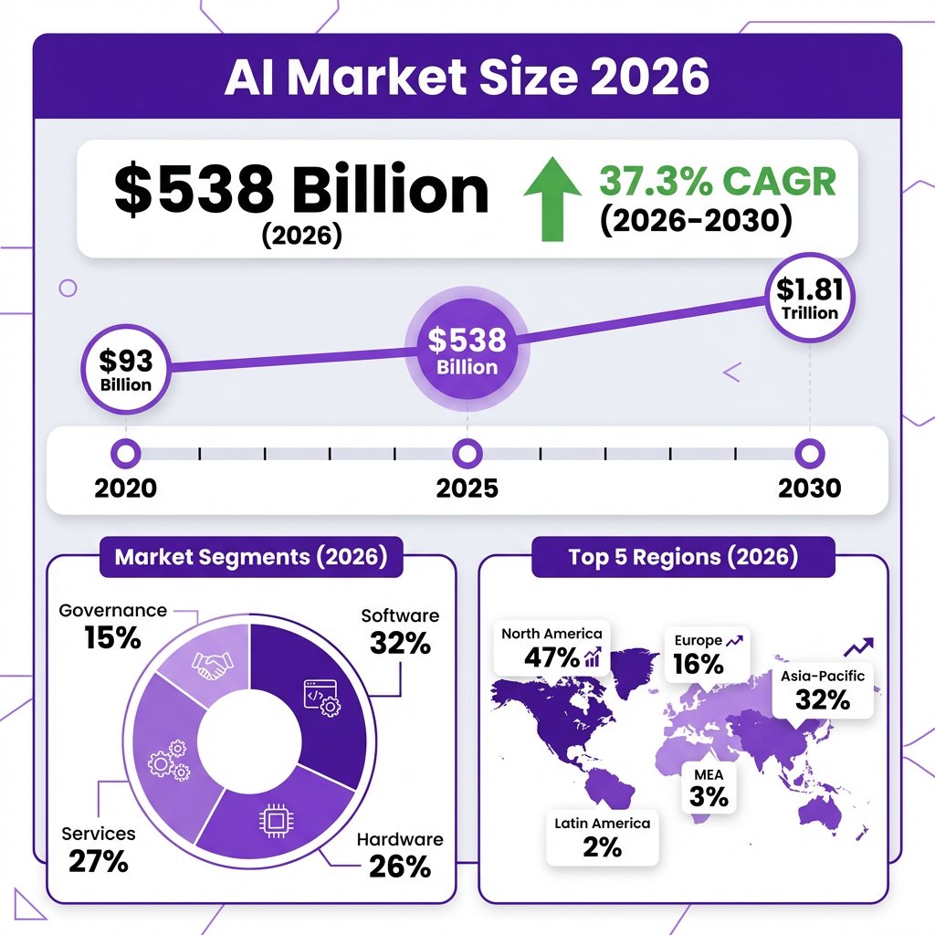 AI Market: The Complete 2026 Market Analysis with Data, Trends & Predictions