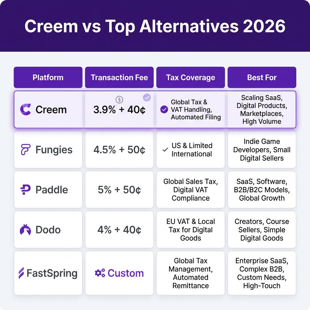 Best Creem Alternatives for 2026: Complete Comparison Guide