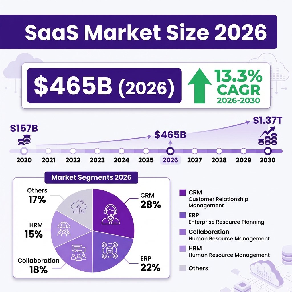 SaaS Market 2026: The Complete Industry Analysis with Data, Trends and Forecasts