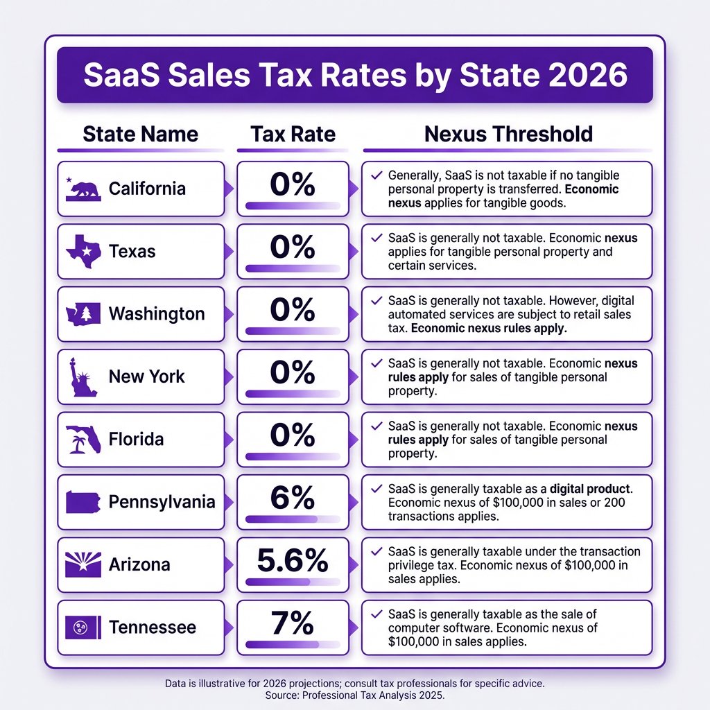 SaaS Sales Tax by State 2026: The Complete Guide for Founders