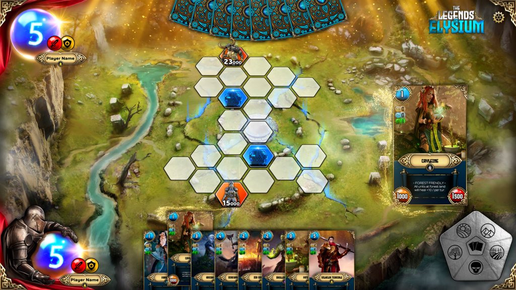 Legends of Elysium is a trading card game that has innovative battle system. Each card is also a tradable NFT.