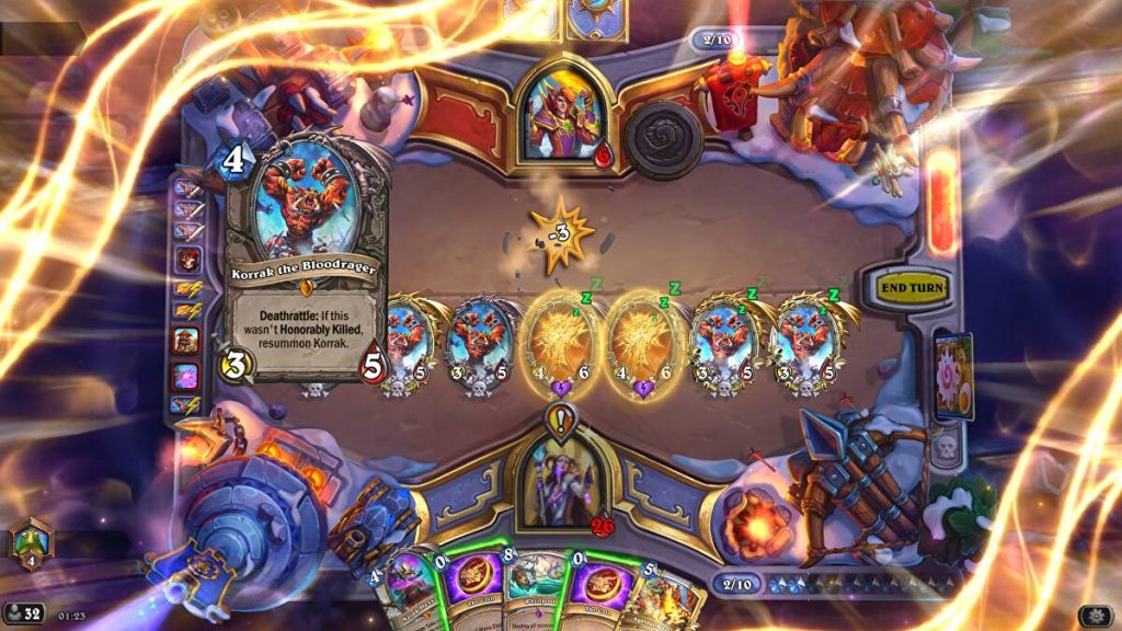 Hearthstone is one of the earliest CCG playable on PC/Mobile