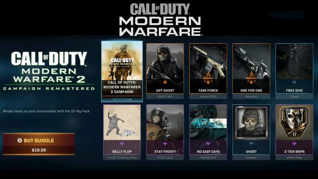 In Modern Warfare 2 - you can buy in-game items such as weapons or Operator skins.