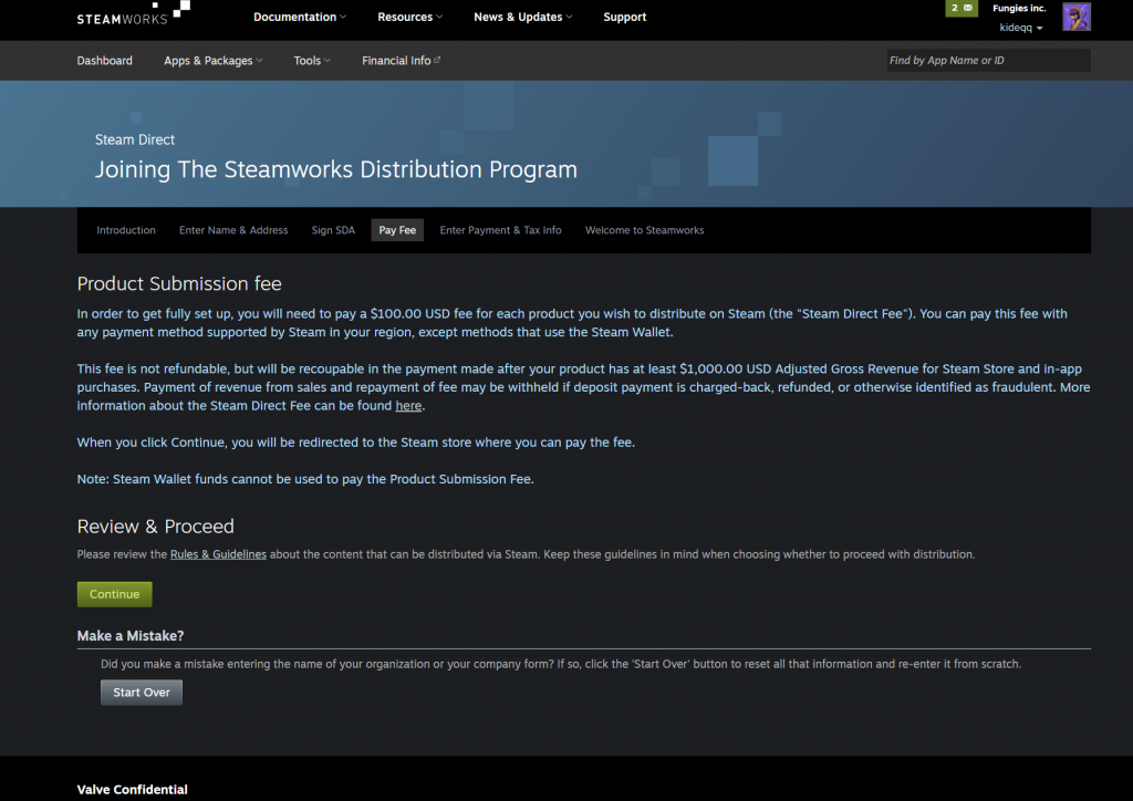 Developer And Publisher Homepages (Steamworks Documentation)