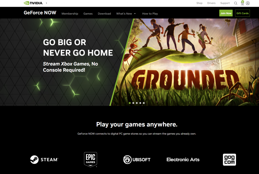 GeForce Now is a perfect Cloud Gaming example with smooth and lagless gameplay