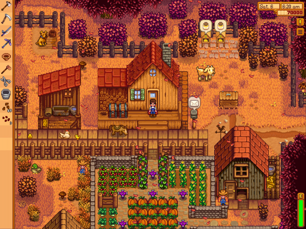 Screenshot from the indie game Stardew Valley