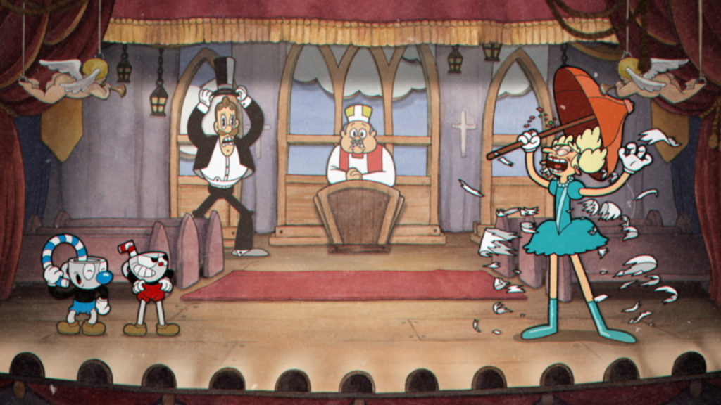 Screenshot from the indie game Cuphead