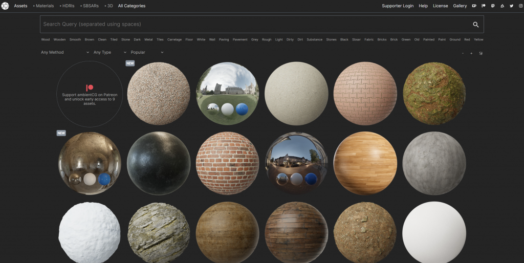 PBR Textures database