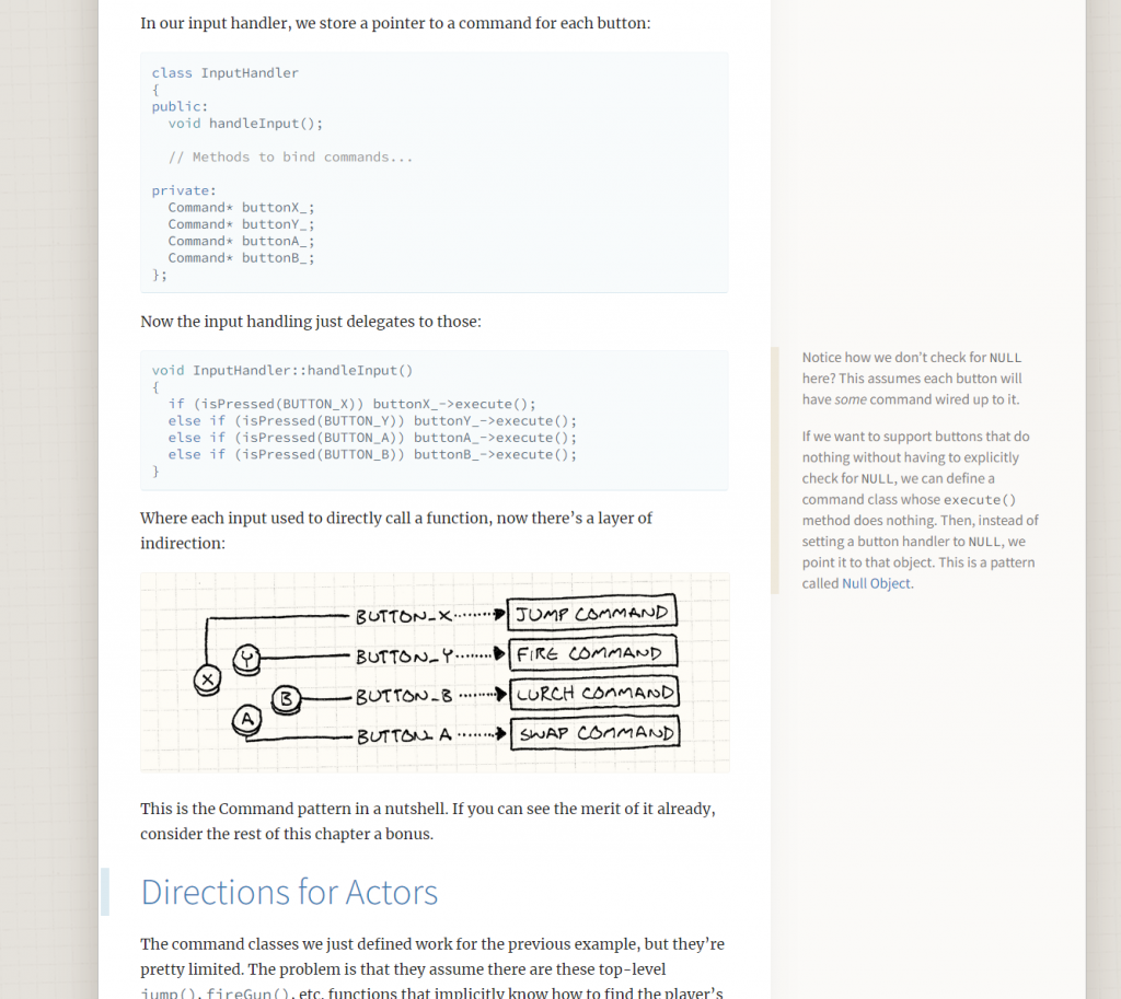 Patterns in game development programming indie