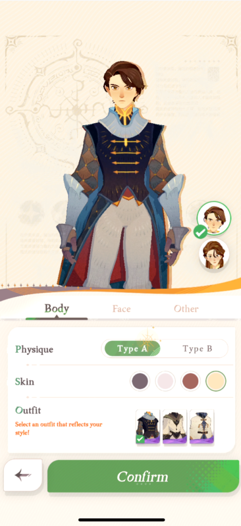 Character customization in Mobile game AFK Journey