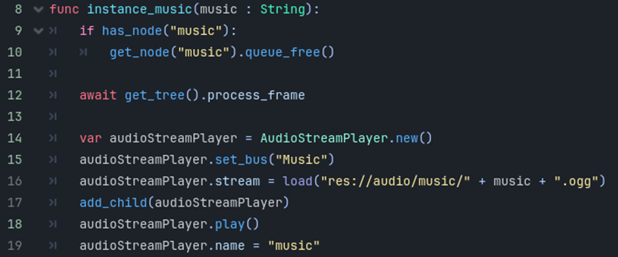 Functon "instance_music" as part of the autoload "audio.gd"