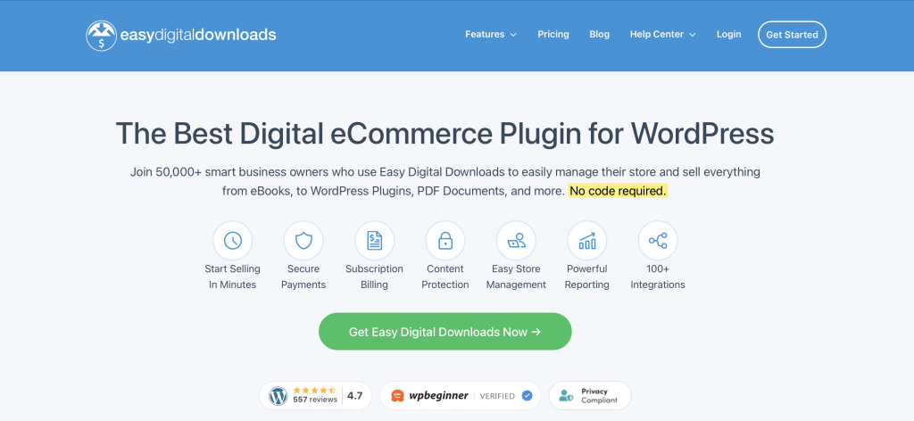 Easy Digital Downloads - Free Online Store For Digital Products