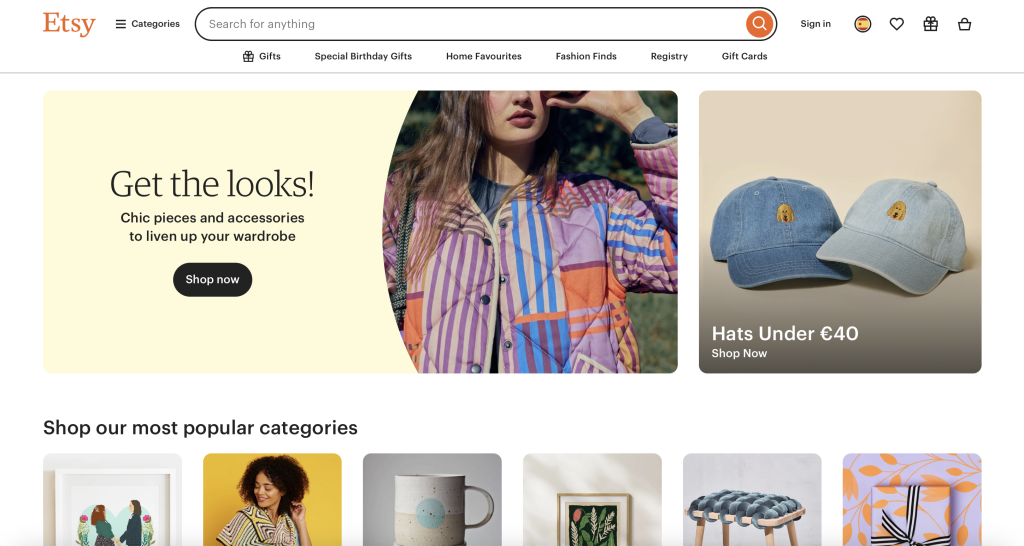 Etsy - Platform To Sell Digital Products For Free