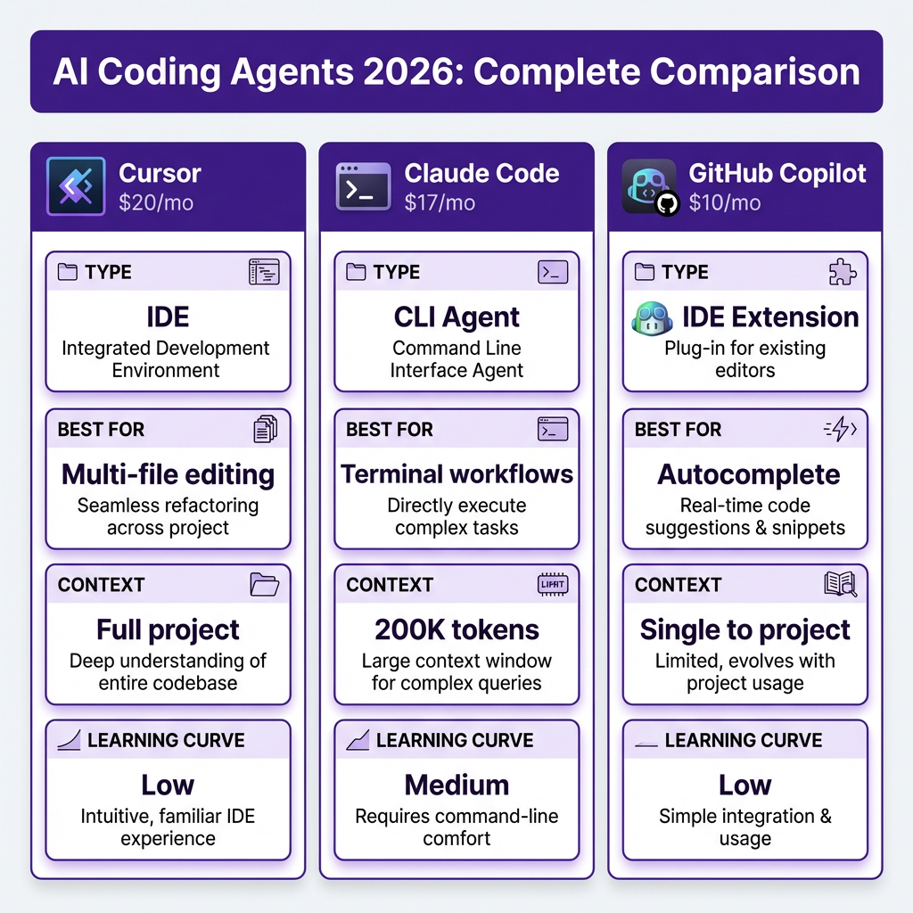 How to Choose and Use AI Coding Agents: The Complete 2026 Developer Guide