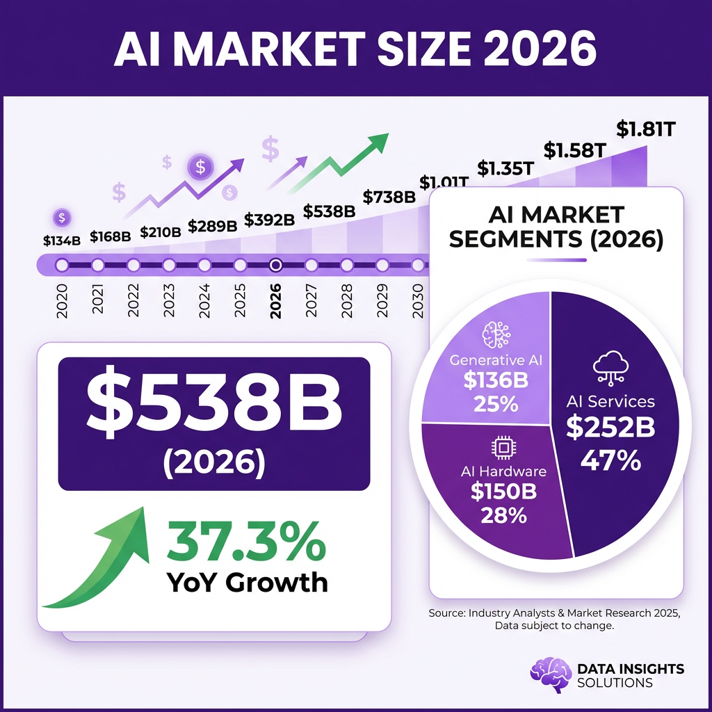 AI Market 2026: The Complete Industry Analysis with Data, Trends and Forecasts