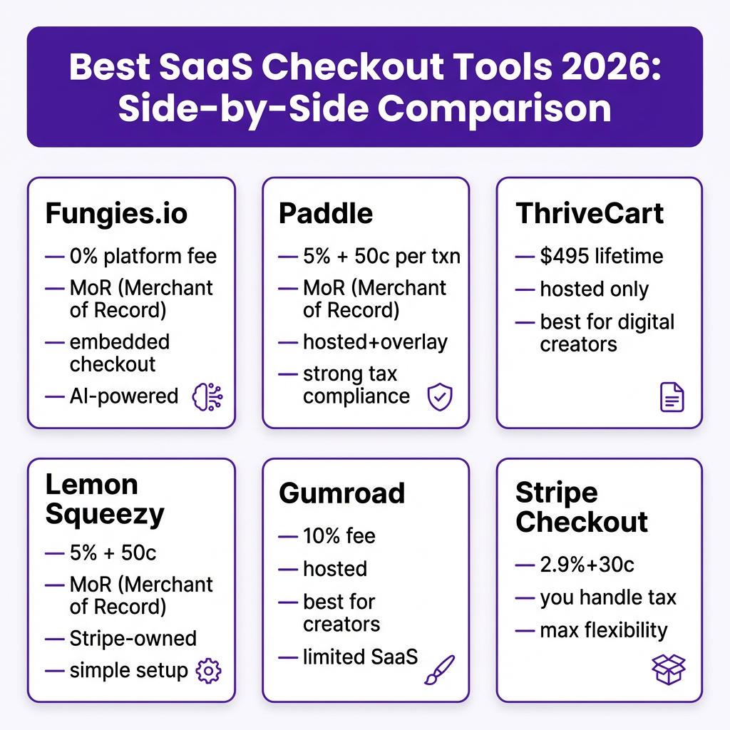 The Best Checkout Tools for SaaS in 2026 (Ranked by Conversion Rate)