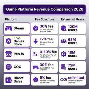 Best Platforms To Sell Games Online In 2026 Complete Comparison Guide Infographic Best Platforms Sell Games Comparison 300x300 