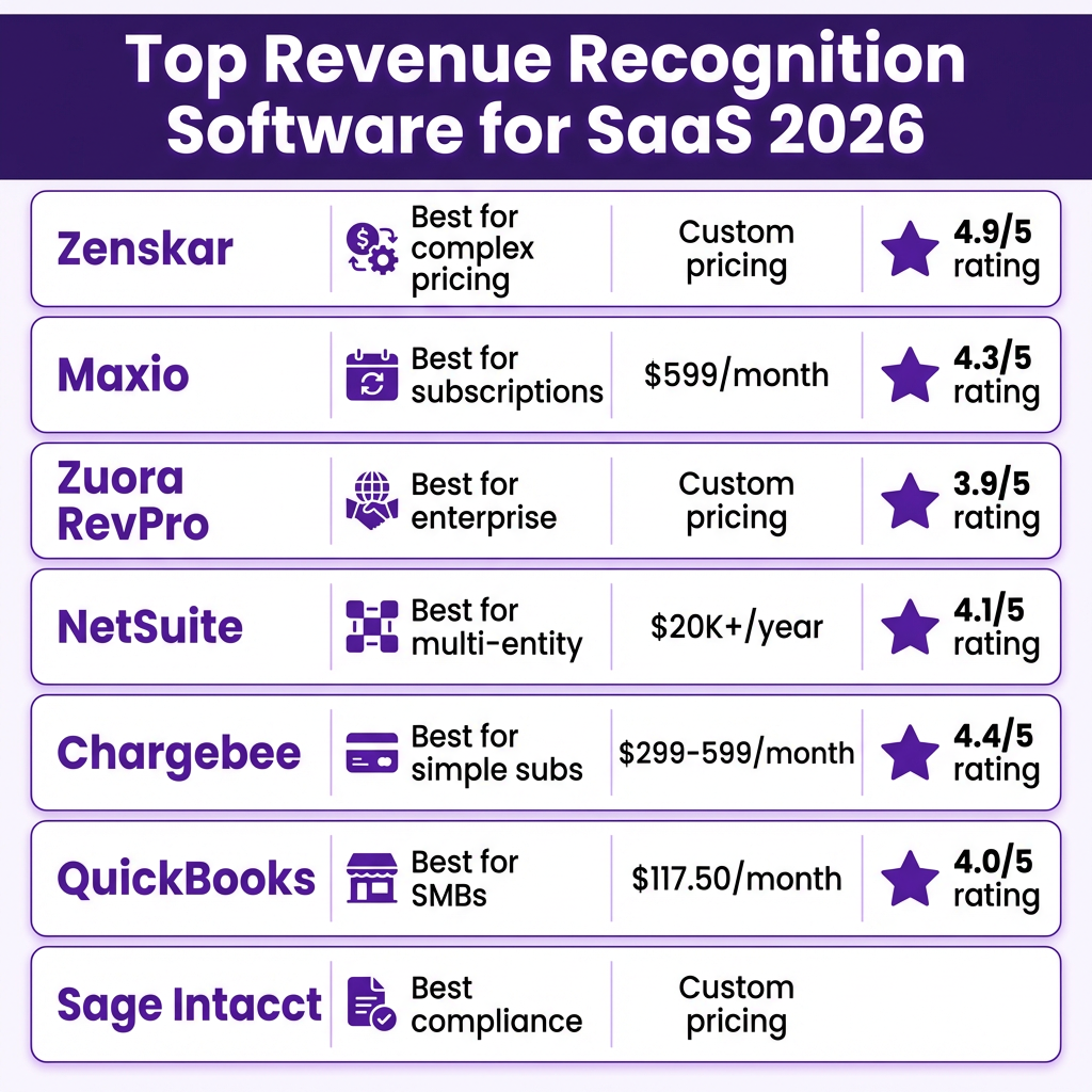 10 Best Revenue Recognition Software for SaaS in 2026: Complete Comparison Guide