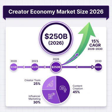 Creator Economy 2026: The Complete Market Analysis with Data, Trends and Forecasts