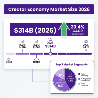 Creator Economy Market 2026: The Complete Industry Analysis with Data, Trends and Forecasts