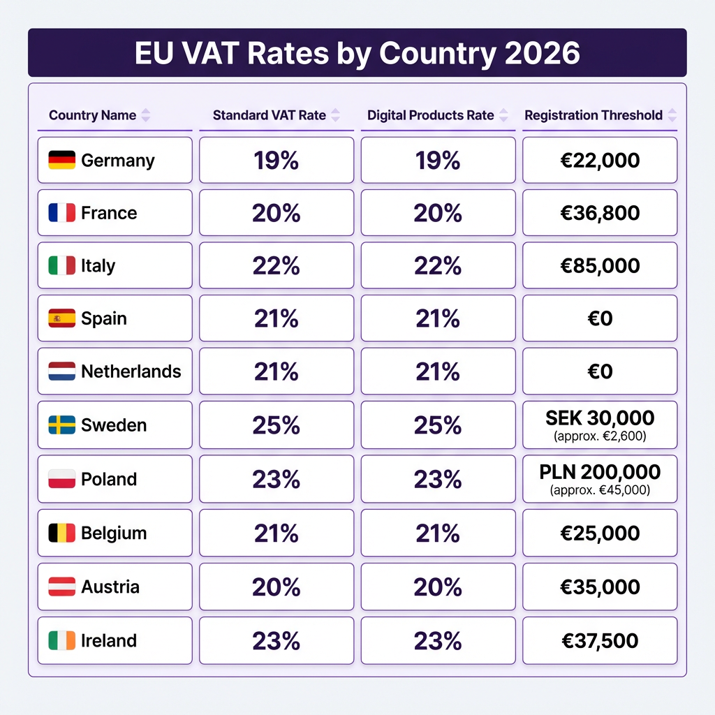 EU VAT for Digital Products: Complete Compliance Guide 2026