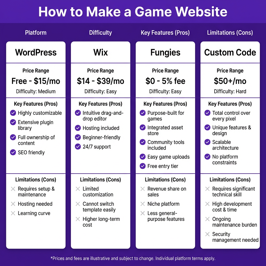 How to Make a Game Website: Complete Guide for Indie Developers 2026