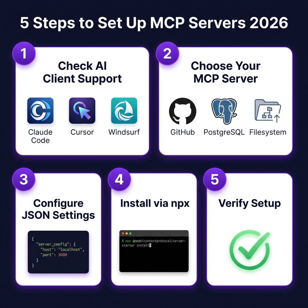 MCP Servers Setup Guide for Developers: The Complete 2026 Tutorial