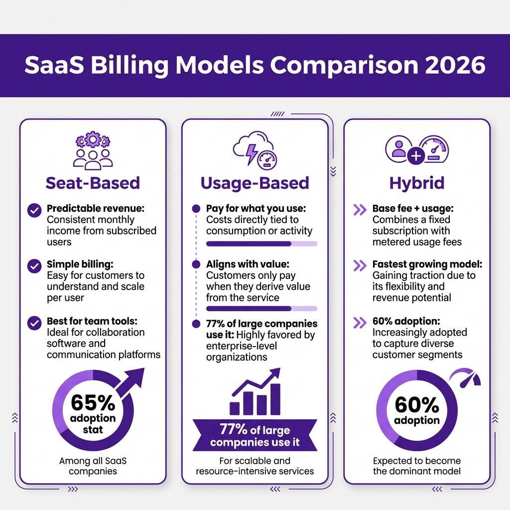 SaaS Billing Models: The Complete Guide to Choosing the Right Pricing Strategy in 2026