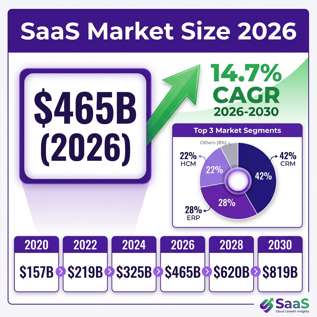 SaaS Market 2026: The Complete Industry Analysis with Data, Trends and Forecasts