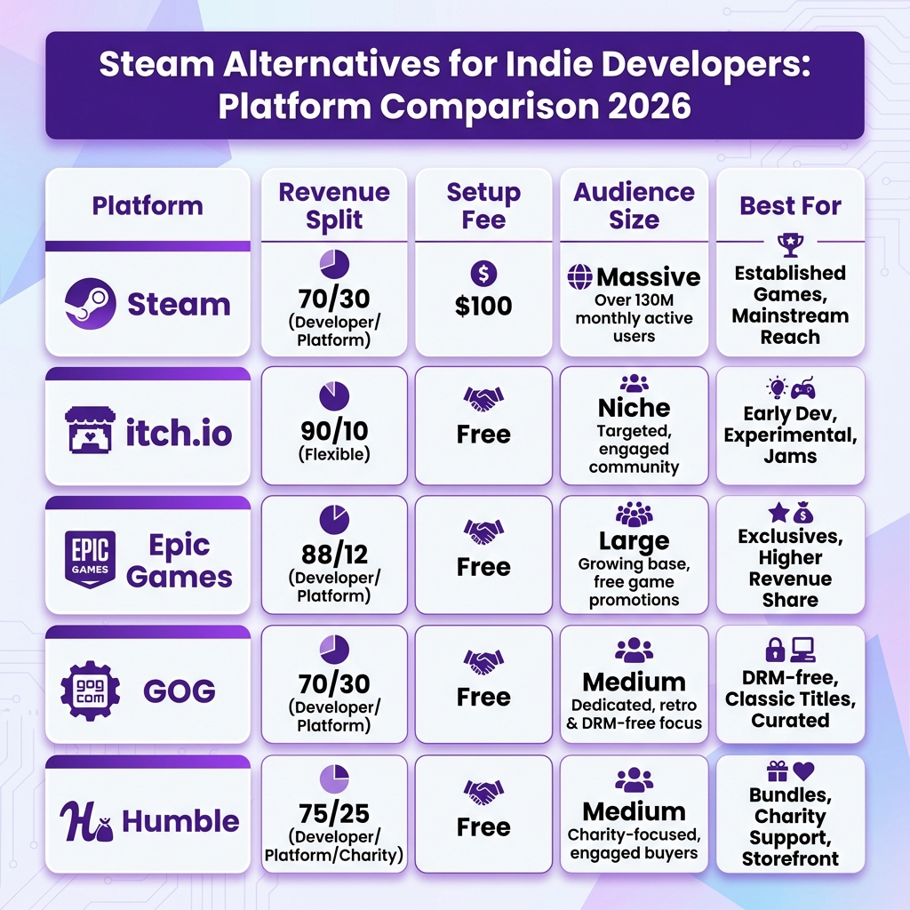 Steam Alternatives for Indie Developers: The Complete 2026 Guide