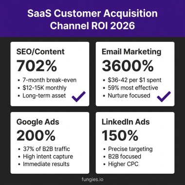10 Best SaaS Customer Acquisition Channels in 2026: Complete Comparison with ROI Data