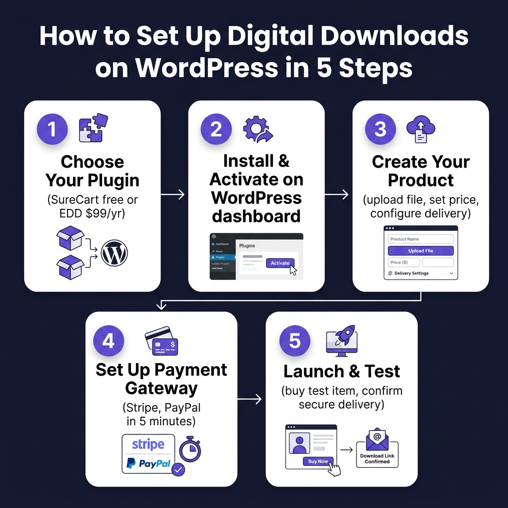 Best WordPress Plugins to Sell Digital Downloads in 2026 (Tested & Ranked)