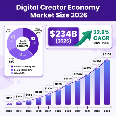 Digital Creator Economy 2026: The Complete Market Analysis with Data, Trends and Predictions