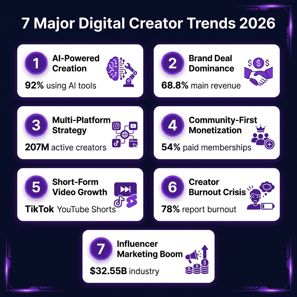 Digital Creator Economy 2026: The Complete Market Analysis with Data, Trends and Forecasts