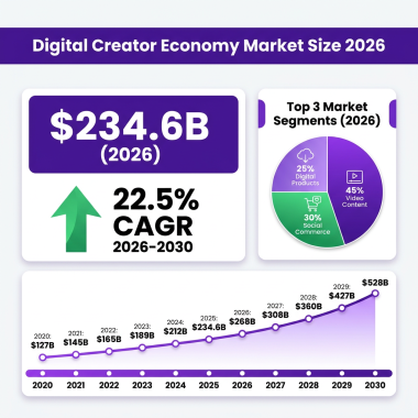 Digital Creator Economy 2026: The Complete Market Analysis with Data, Trends and Forecasts