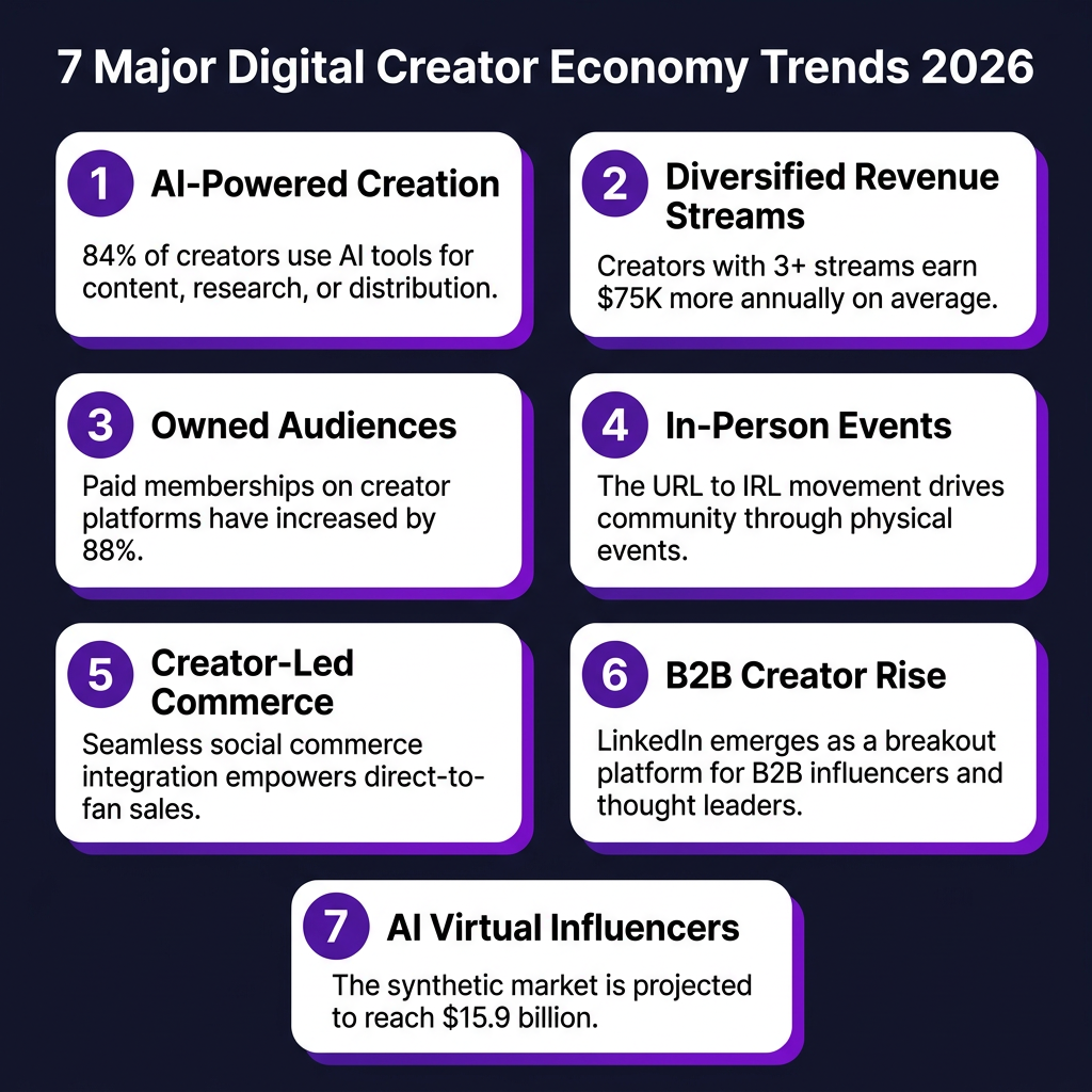 Digital Creator Economy 2026: The Complete Market Analysis with Data, Trends and Predictions