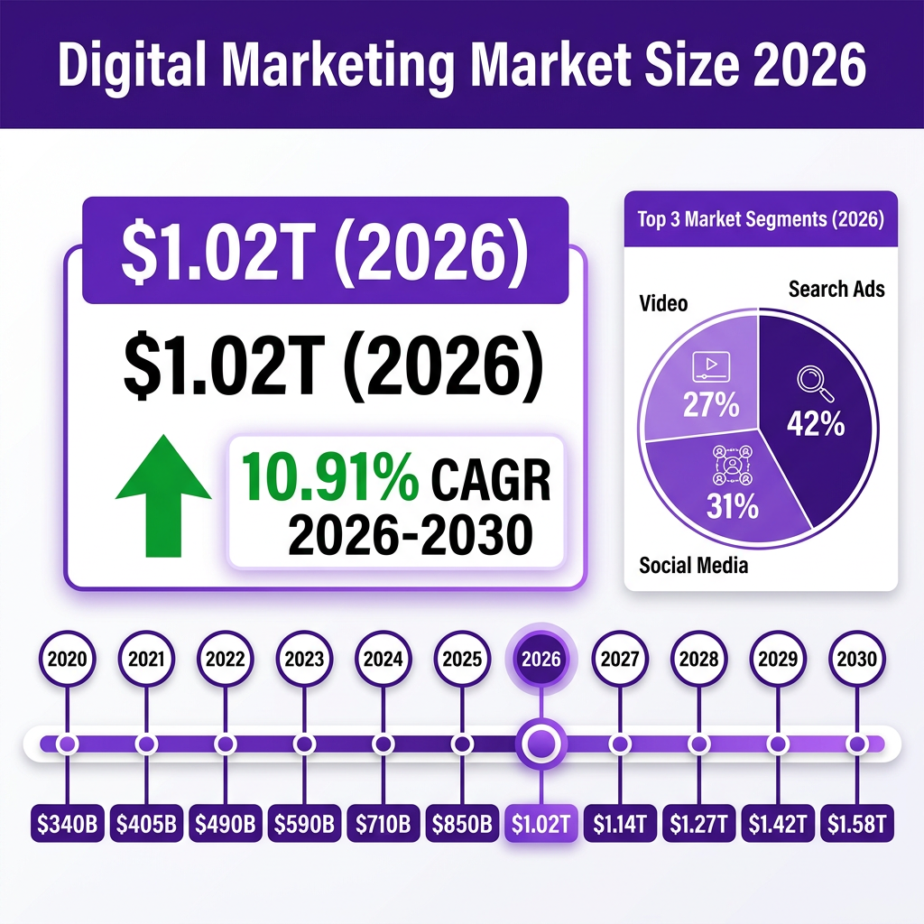 Digital Marketing Market 2026: The Complete Industry Analysis with Data, Trends and Forecasts