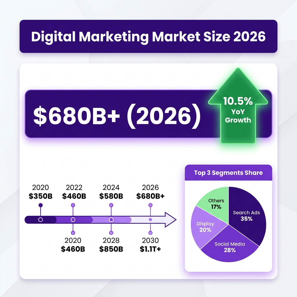 Digital Marketing Market Analysis 2026: The Complete Guide with Data, Trends and Predictions