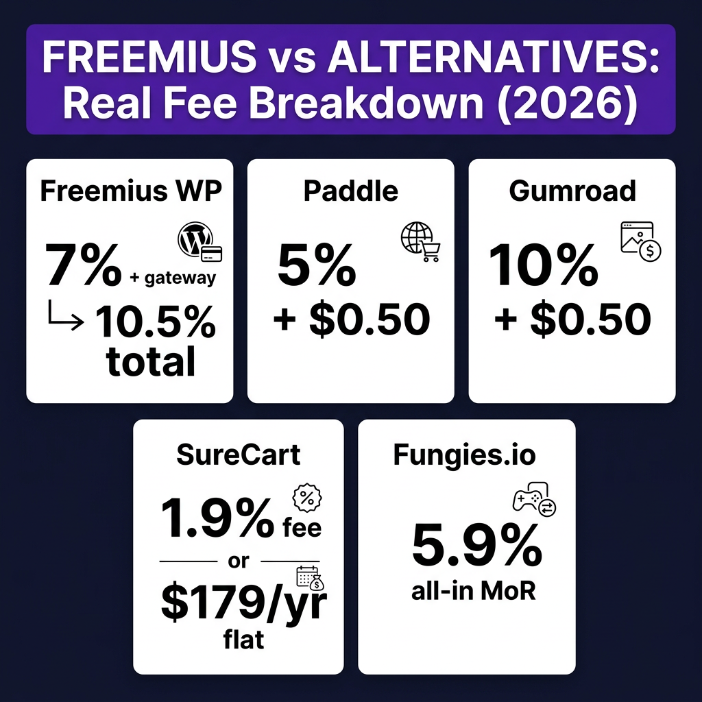 Freemius Alternatives 2026: Best Platforms for WordPress Plugin & Theme Sellers
