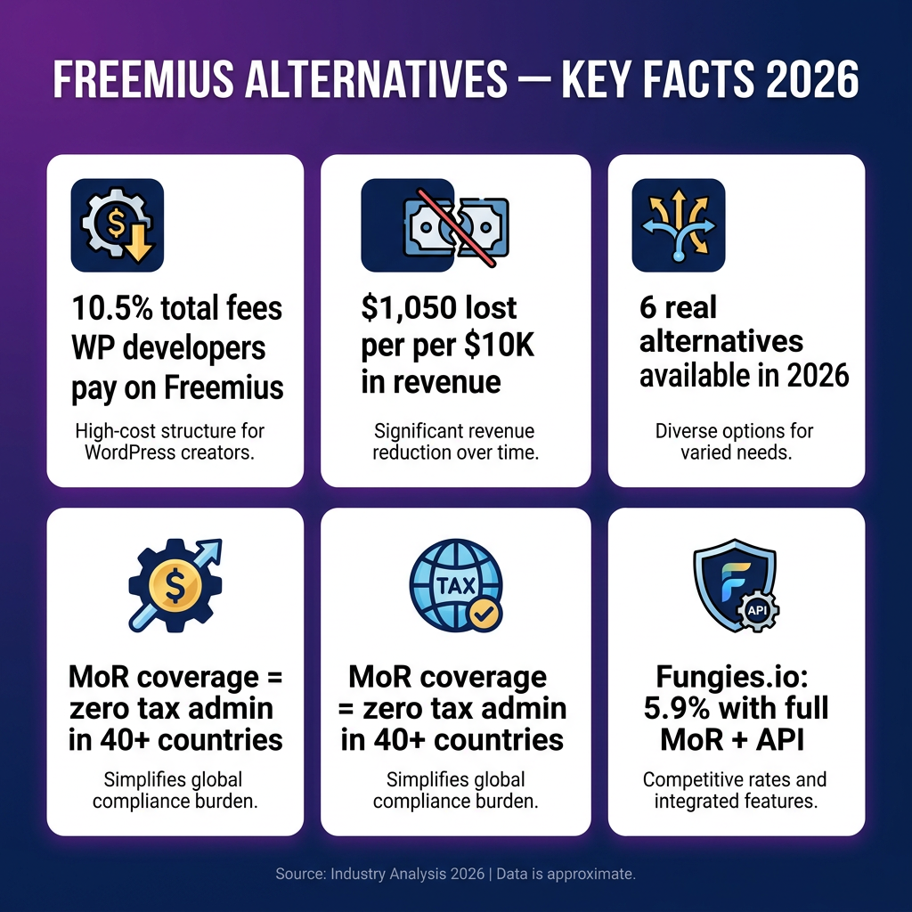Freemius Alternatives 2026: Best Platforms for WordPress Plugin & Theme Sellers