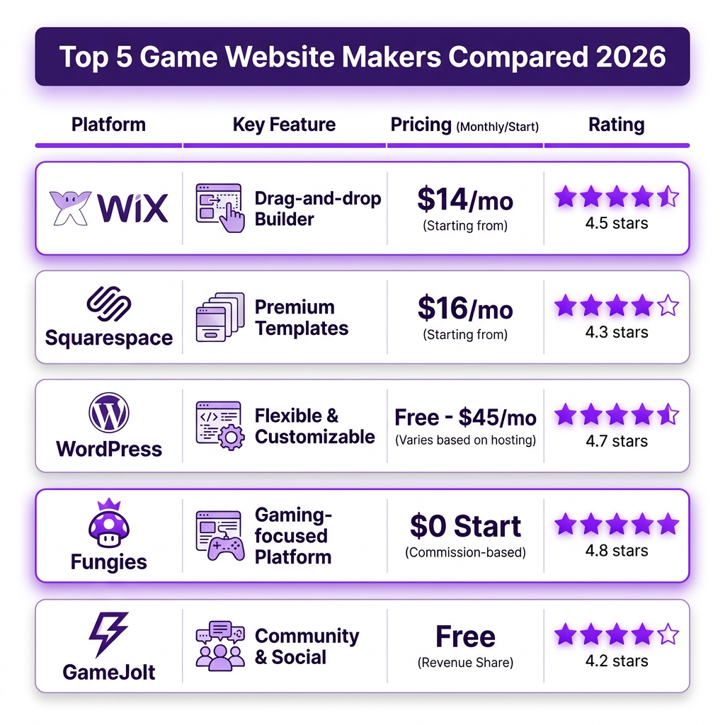 Game Website Maker: Best Tools for Building Gaming Sites in 2026