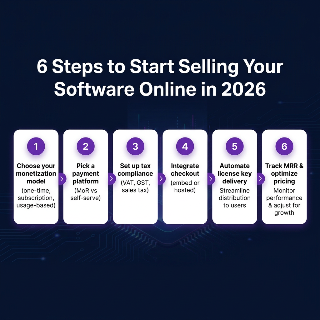 How to Sell Software Online: The Developer’s Complete Guide (2026)