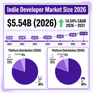 Indie Developer Market 2026: The Complete Industry Analysis with Data, Trends and Forecasts