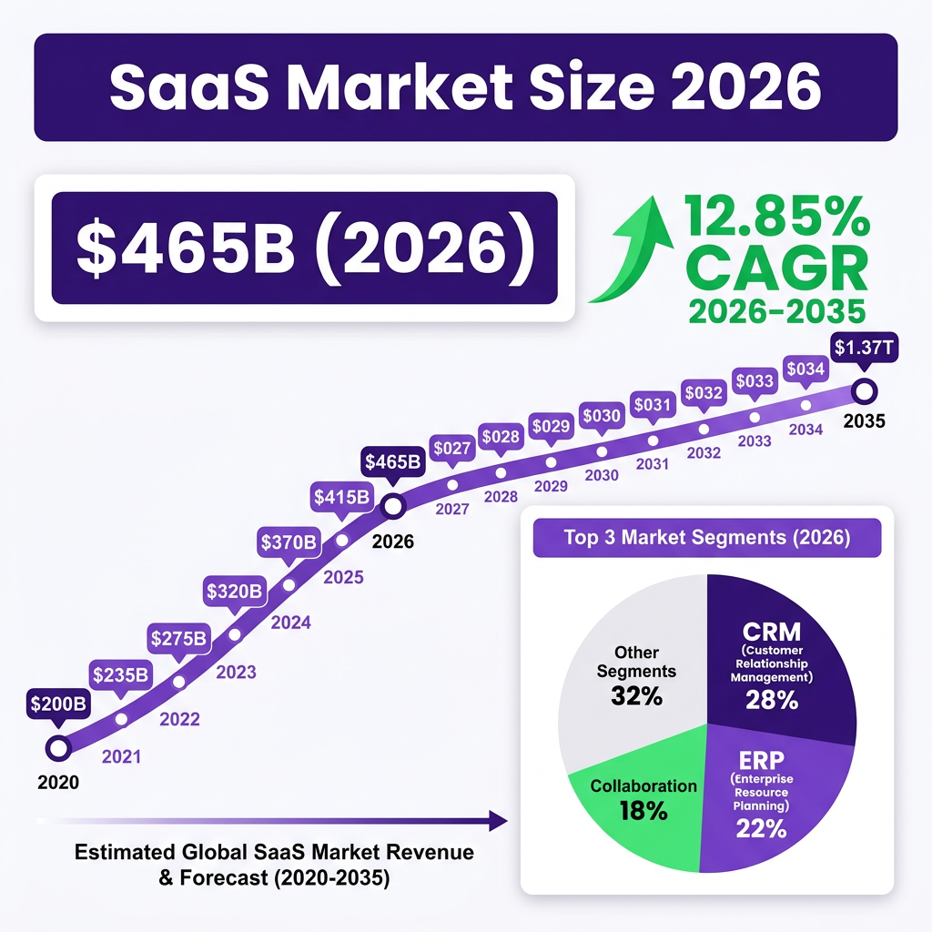 SaaS Market 2026: The Complete Industry Analysis with Data, Trends and Forecasts