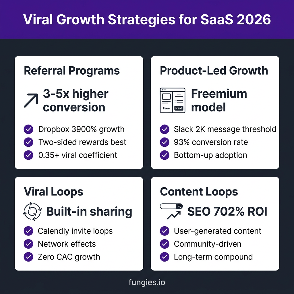 SaaS Viral Growth Strategies: The Complete 2026 Guide to Exponential User Acquisition