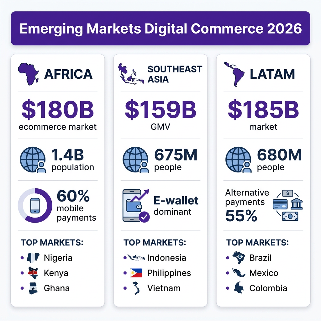 How to Sell Digital Products in Emerging Markets: Africa, Southeast Asia & LATAM Guide (2026)