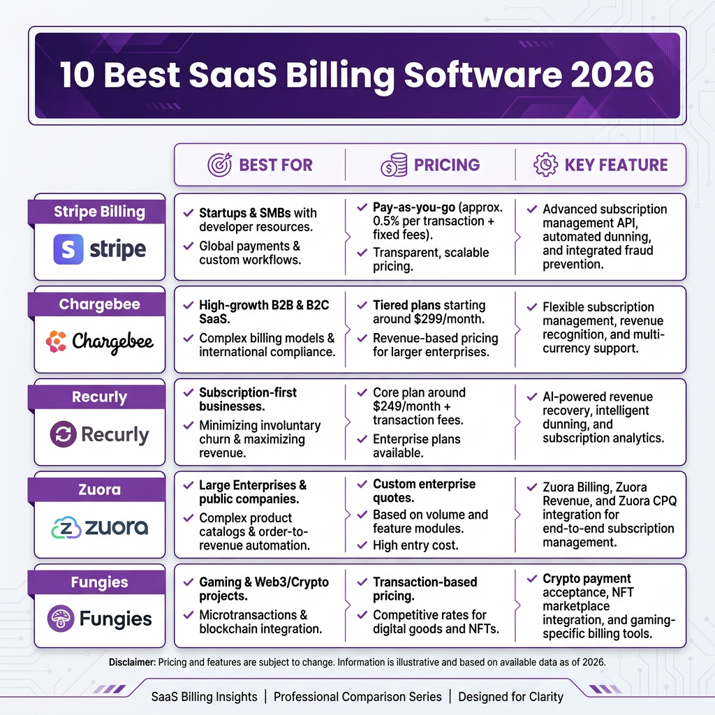 10 Best SaaS Billing Software in 2026: Complete Comparison